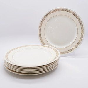 Homer Laughlin 10" Georgian Eggshell Dinner Plates, Vintage from 1946, 8 Plates